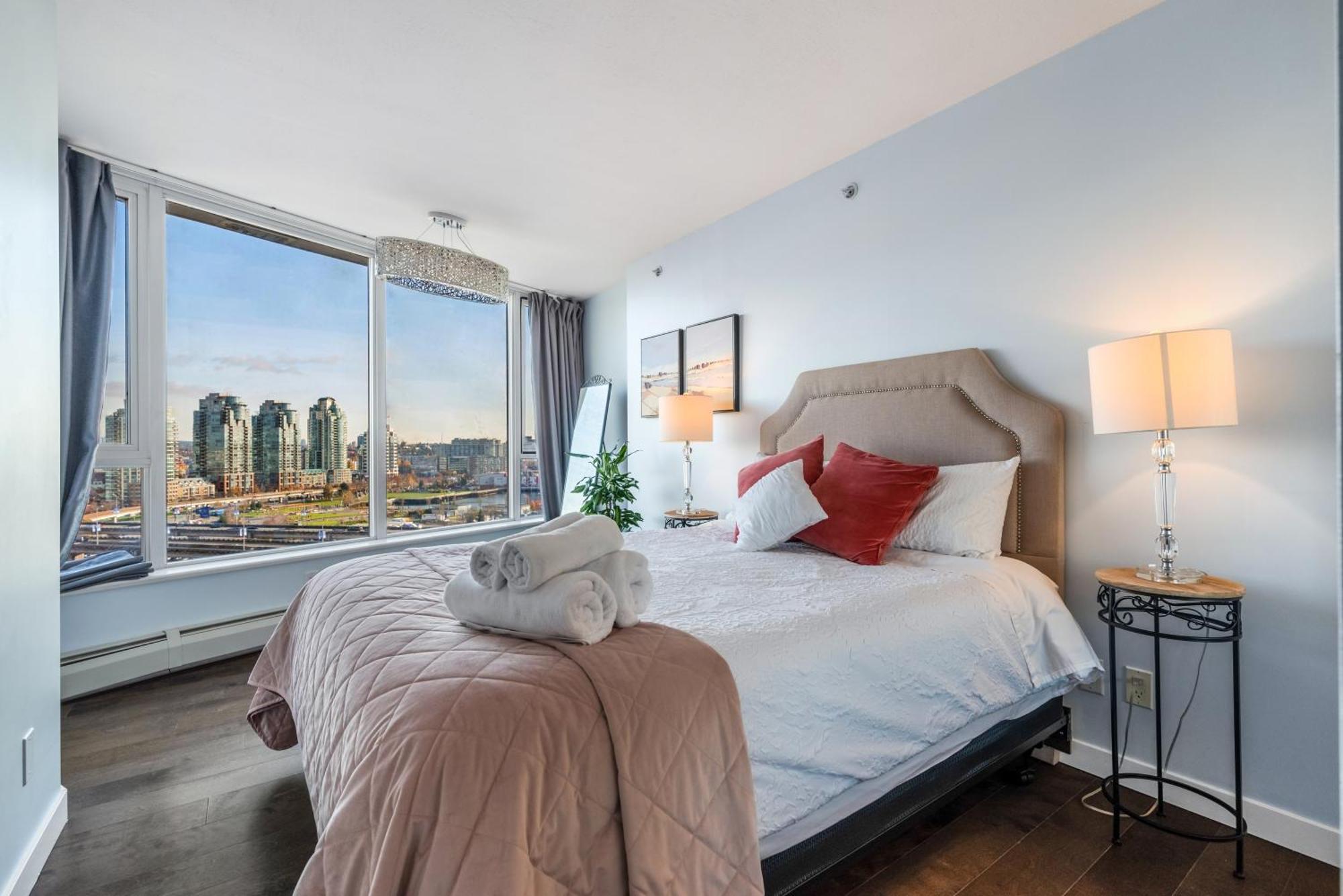 Downtown 1 Bedroom Water View Condo Vancouver Kültér fotó